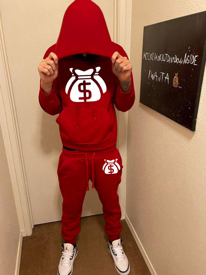 Men's tracksuit set with modern logo print Lune London