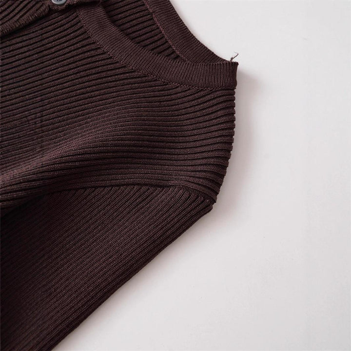 Fine knit jacket for women with elegant button details Lune London