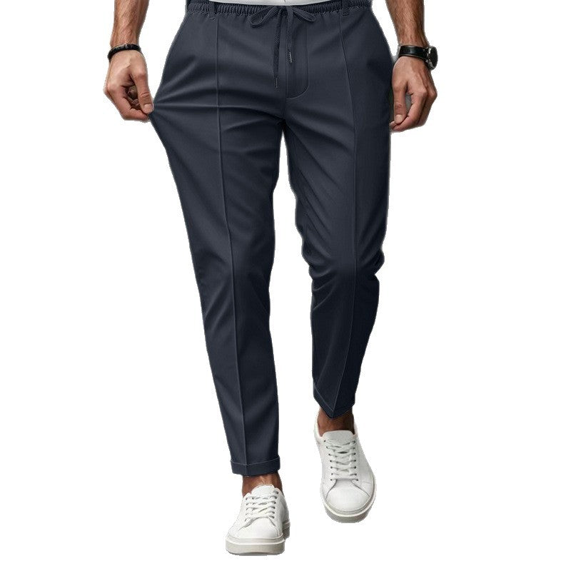 Men's Fashion Slim-Fit Jogging Pants with Elastic Waistband and Practical Side Pockets Lune London