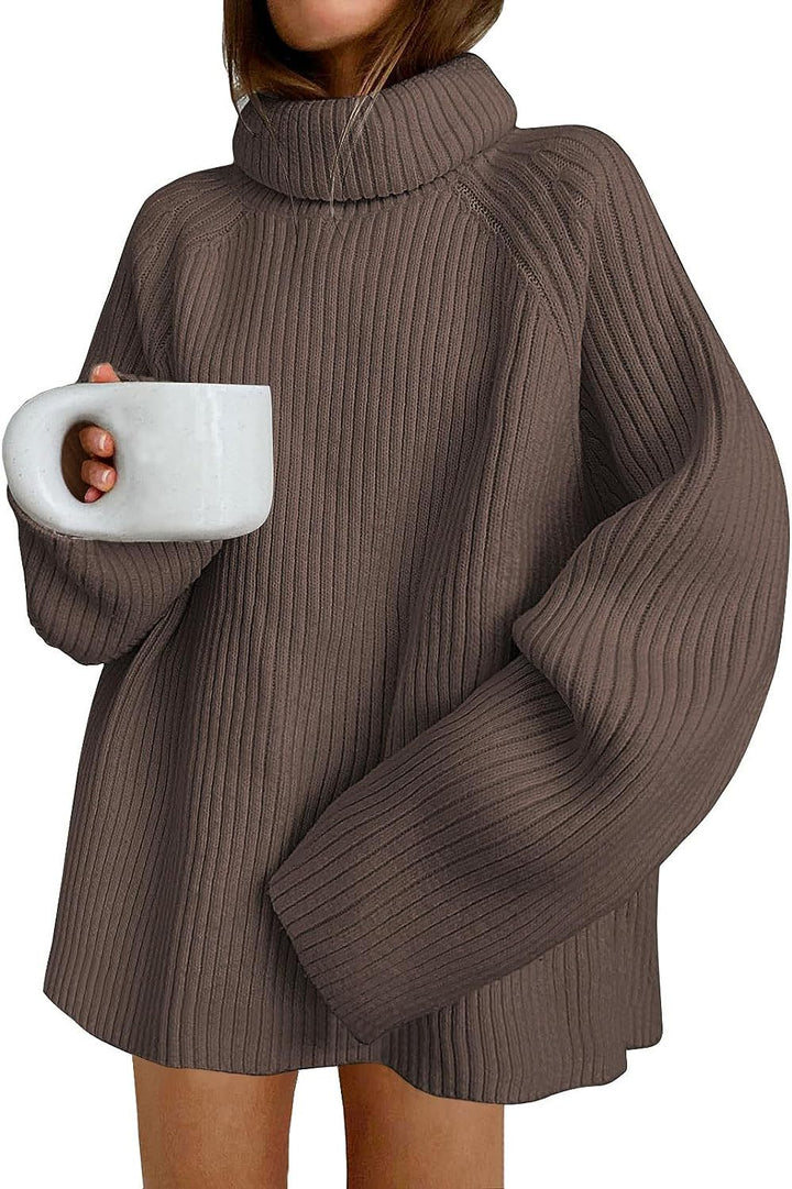 Ladies loose sweater with high collar Lune London