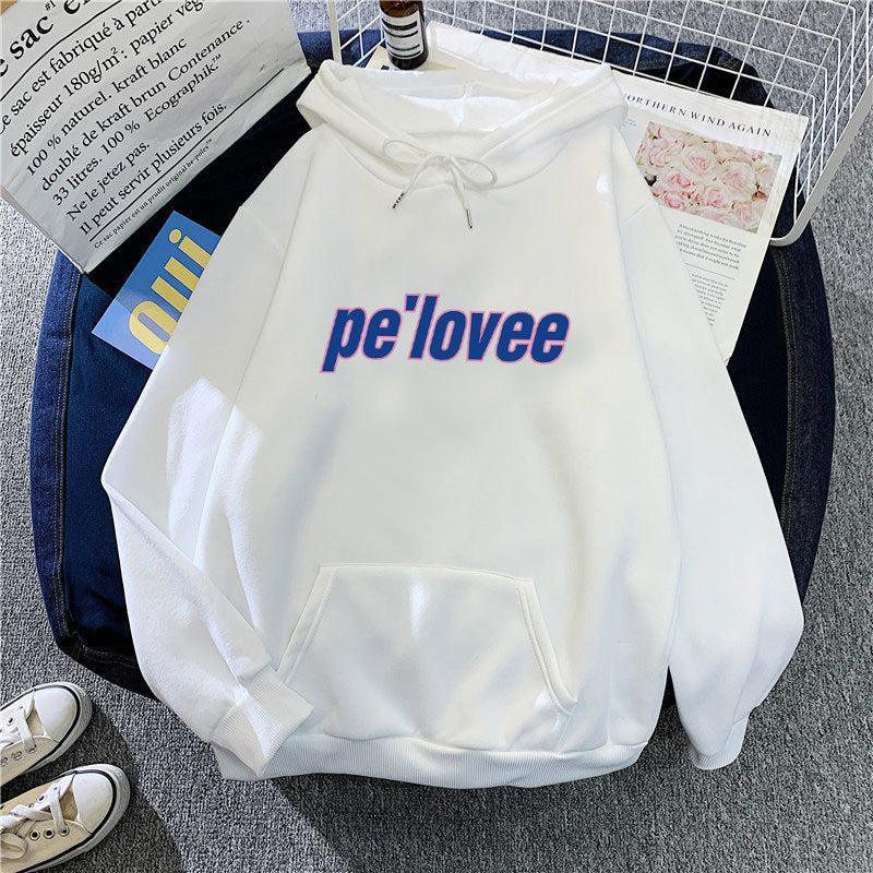 Women's hoodie with modern lettering Chic & Stil 1772612762
