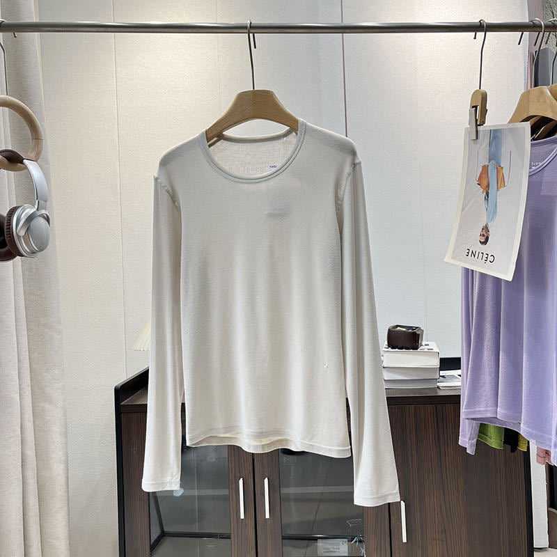 Chemise à manches longues pour femmes en jersey doux avec coupe ergonomique Chic & Stil