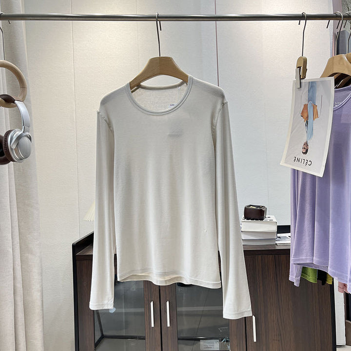 Chemise à manches longues pour femmes en jersey doux avec coupe ergonomique Chic & Stil