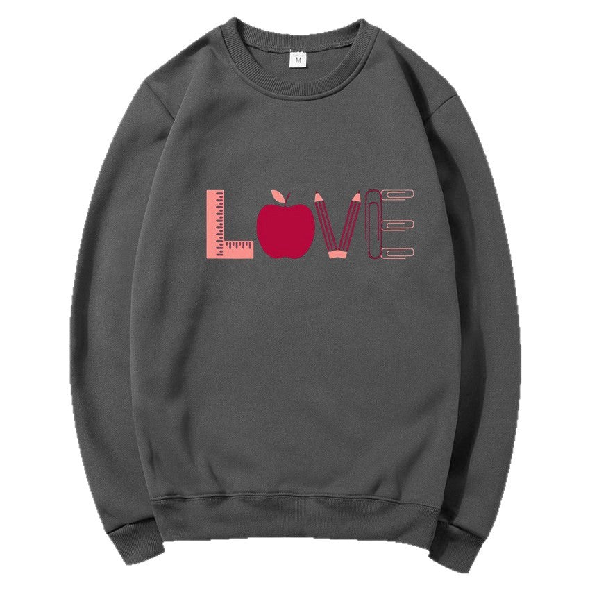 Sweat-shirt pour femmes avec motif créatif d'amour Chic & Stil