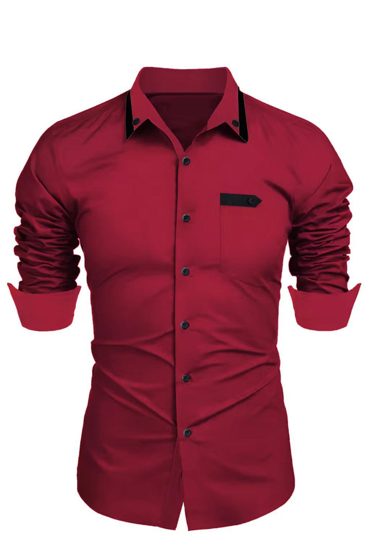 Elegant long sleeve shirt for men with button closure Chic und Stil