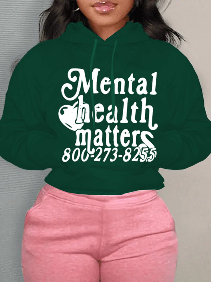 Hooded sweatshirt for women with inspiring print Lune London