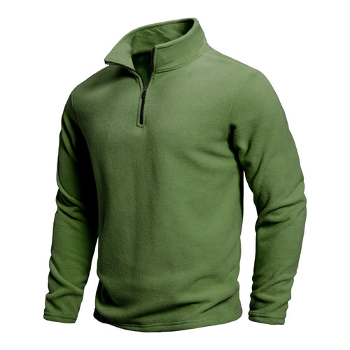 Women's fleece pullover with short zipper Lune London