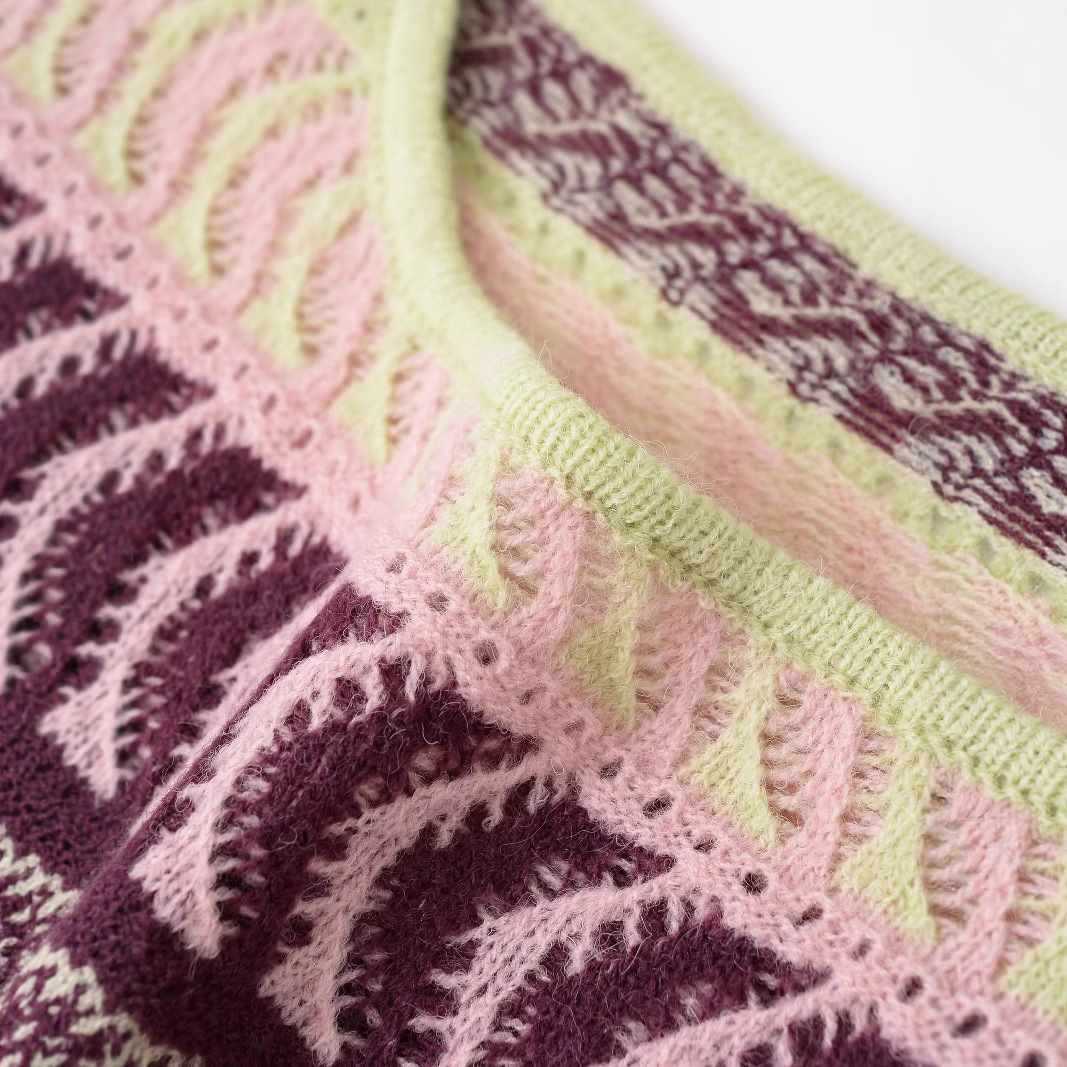 Knit dress for women with high-quality pattern and long sleeves Lune London