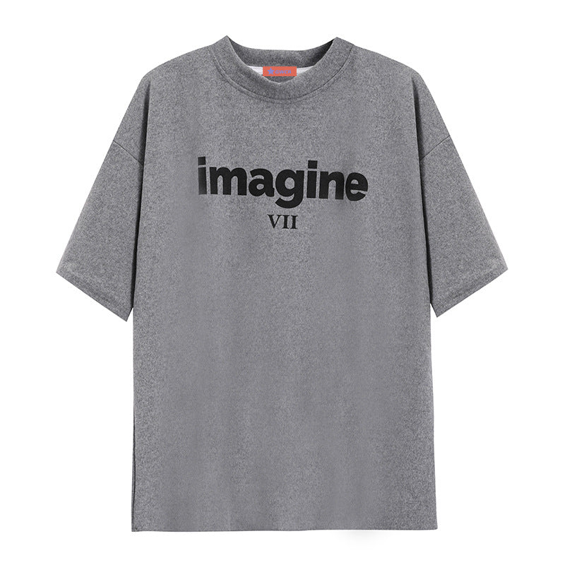Women's Comfortable Oversized T-Shirt with Creative Print and Casual Cut