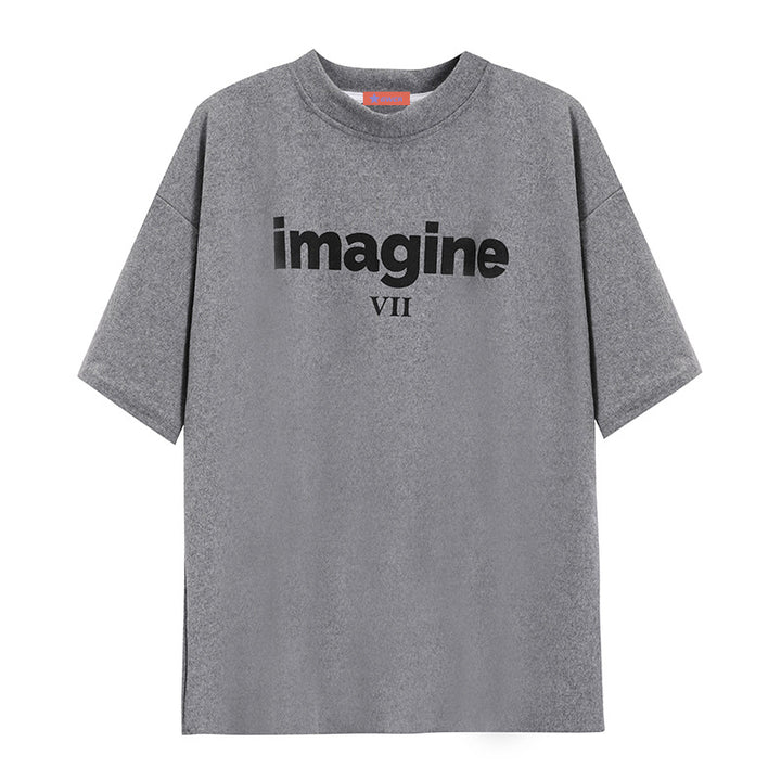 Women's Comfortable Oversized T-Shirt with Creative Print and Casual Cut