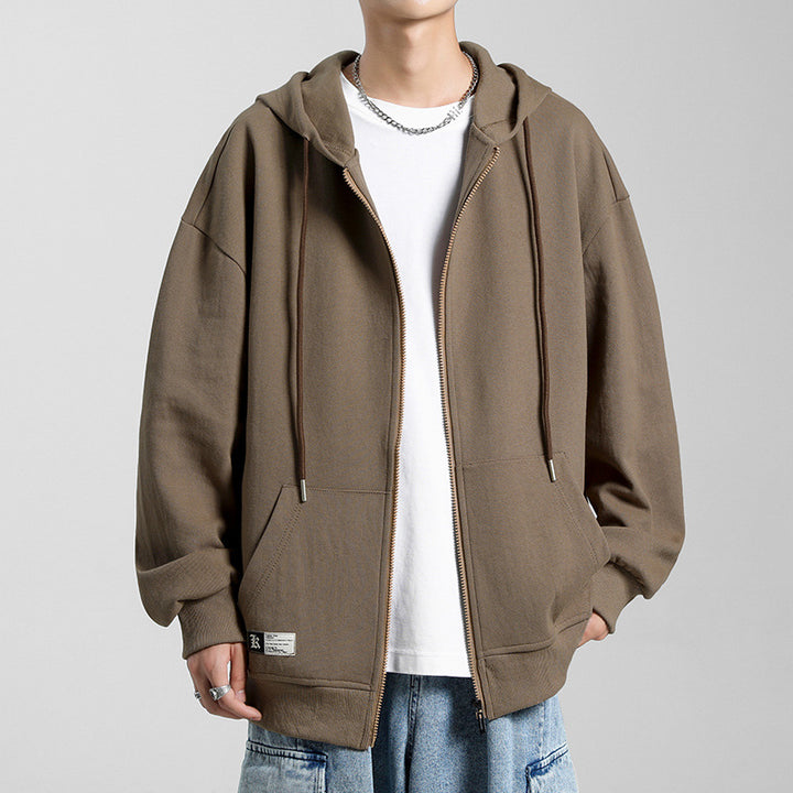 Men's comfortable zip-up hoodie with oversized fit Lune London