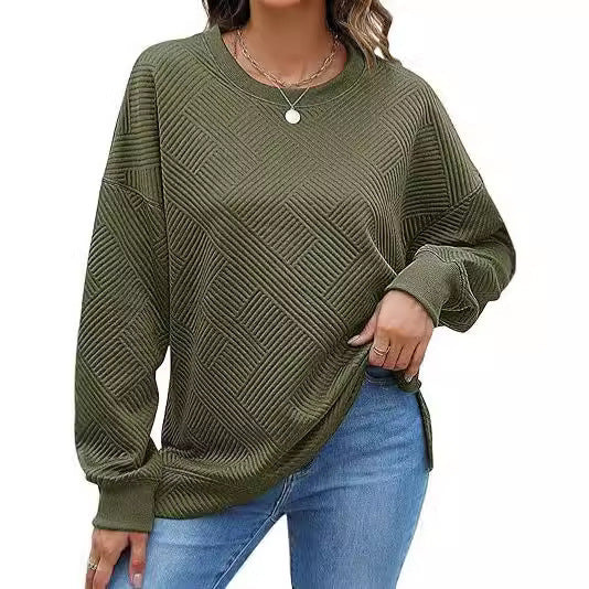 Women's Oversized Sweatshirt with Textured Design Moon London