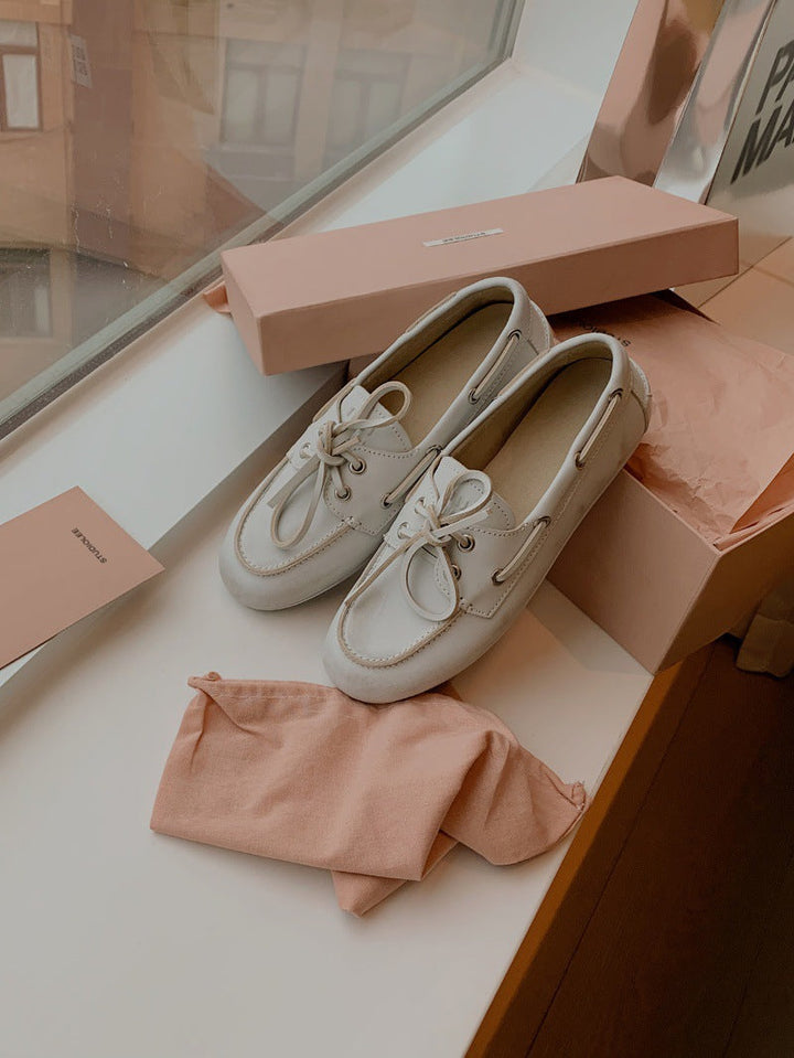 Women Nautical Lace-up Boat Shoes Lune London