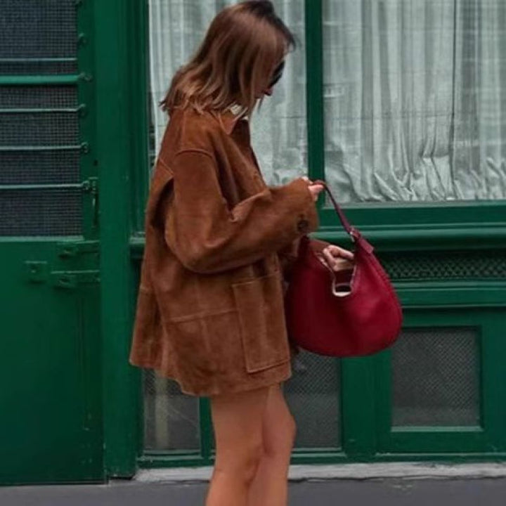 Lune London Casual Women's Suede Jacket