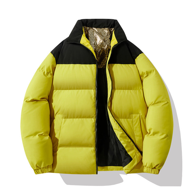 Insulated quilted jacket for men with a high collar and practical pockets Lune London