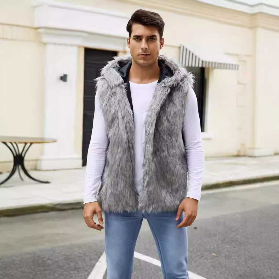 Men's Chic and Stylish Faux Fur Vest