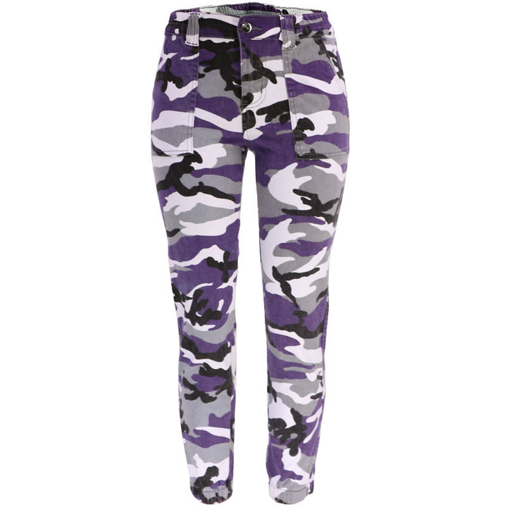 Fashion high-waisted jeans for women with elastic waist and practical side pockets Lune London