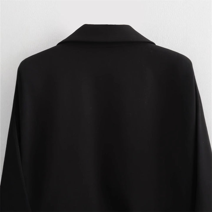 Cropped jacket for women with decorative bow accent Lune London