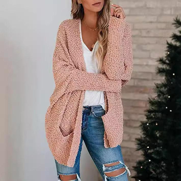 Ladies Large Cardigan with Loose Structure Lune London