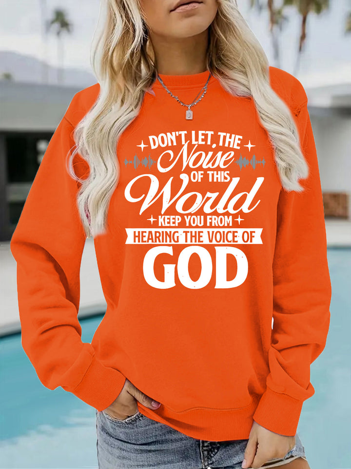 Sweatshirt pour femmes avec imprimé inspirant et coupe confortable Chic & Stil