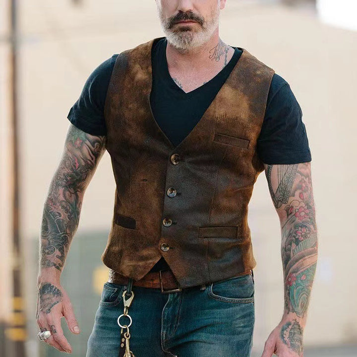 Stylish jacket for men with leather accents and practical pockets Lune London
