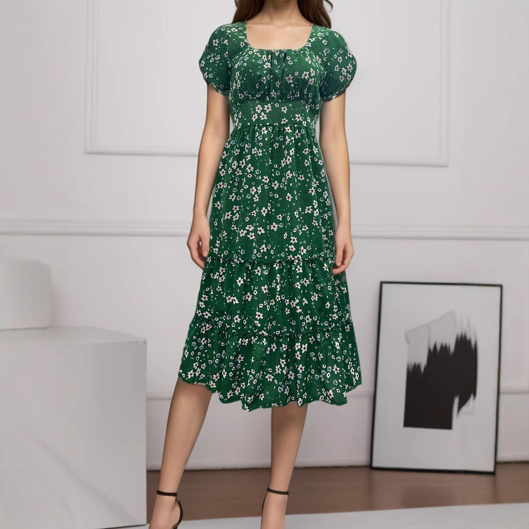 Lune London Layered Floral Midi Dress for Women