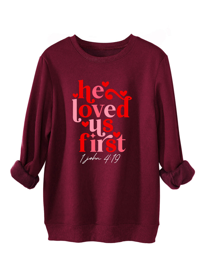 Sweat-shirt pour femmes avec slogan amical et coupe décontractée Chic & Stil