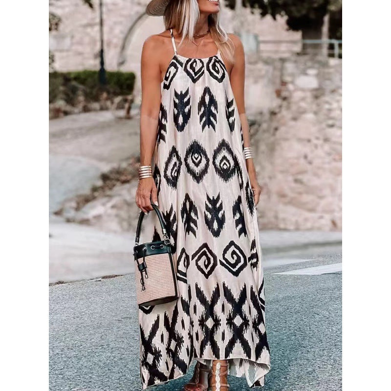 Lune London Bohemian Printed Maxi Dress for Women