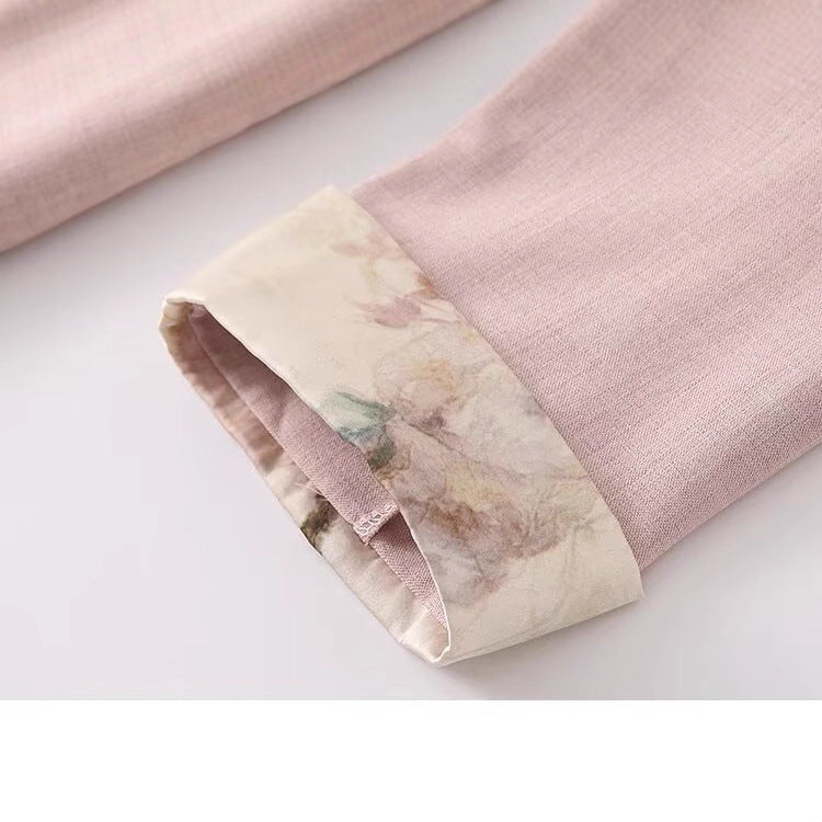 Veste blazer élégante pour femmes avec doublure florale Chic & Stil