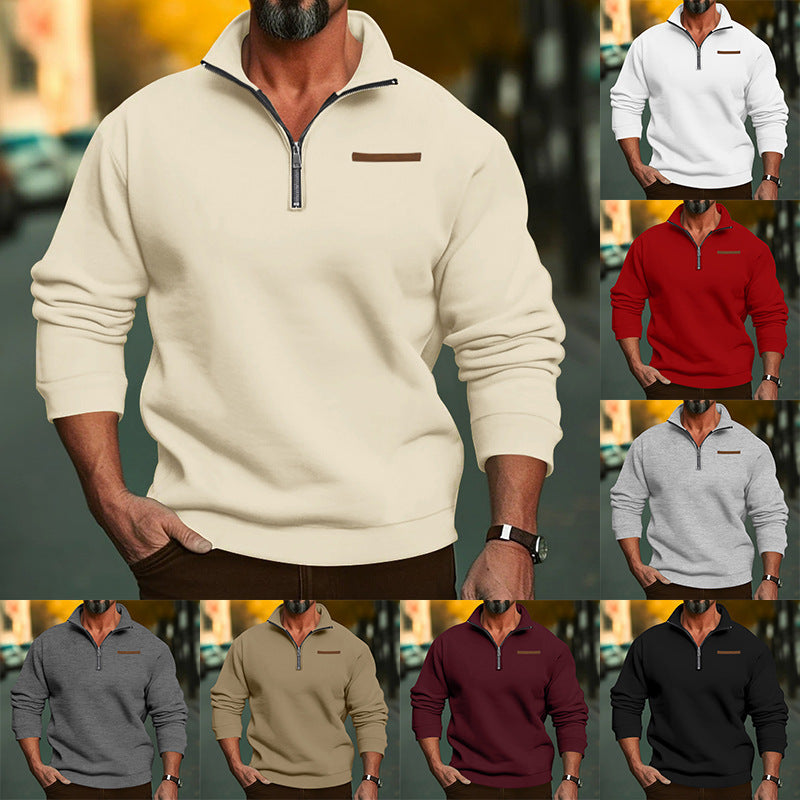 Men's Fleece Sweatshirt with Zipper Lune London