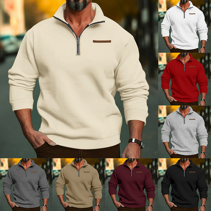 Men's Fleece Sweatshirt with Zipper Lune London