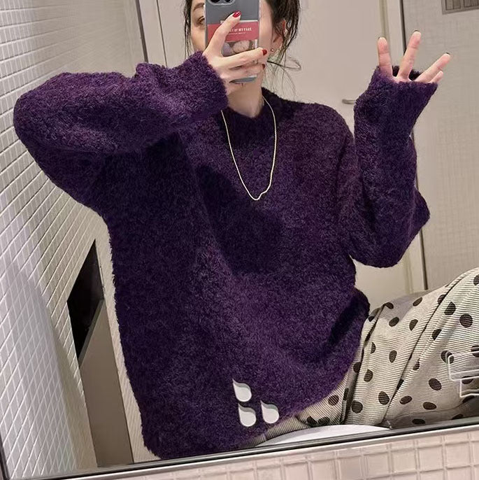 Women Oversized cozy sweater in soft material Lune London
