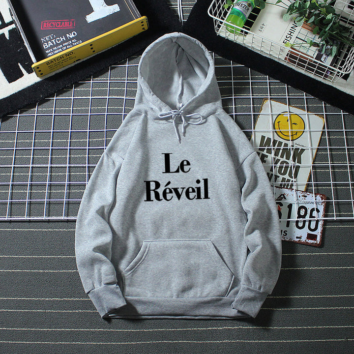 Ladies hoodie with stylish lettering Chic & Stil
