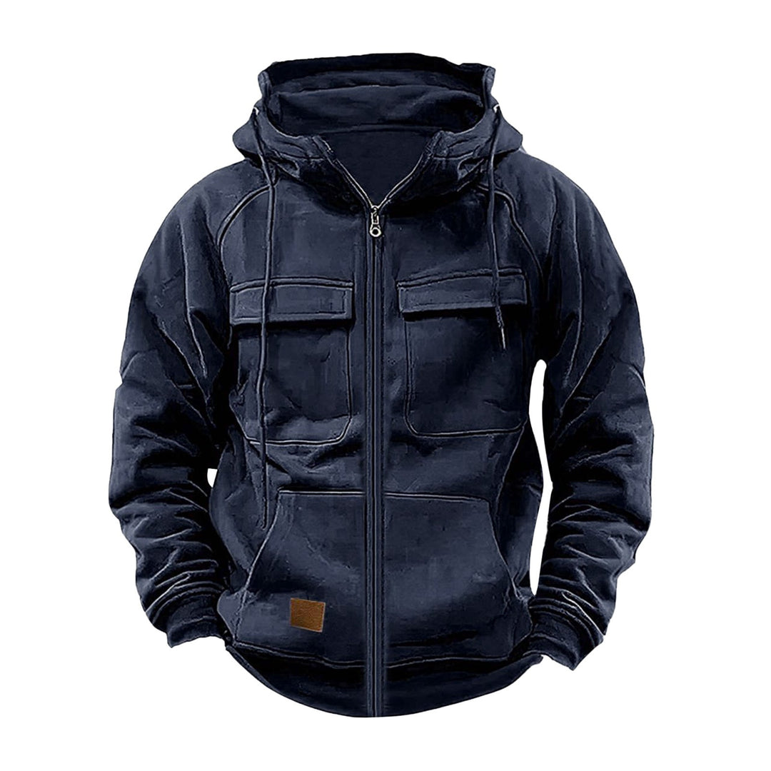 Men's hoodie jacket with practical pockets and robust design Lune London