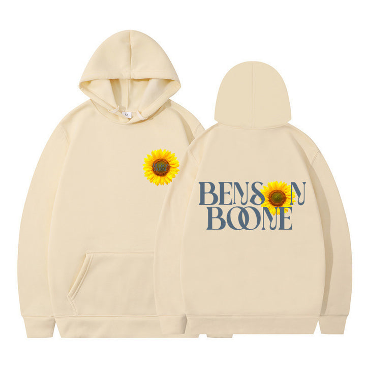 Women's hoodie with unique sunflower design and comfortable fit Lune London