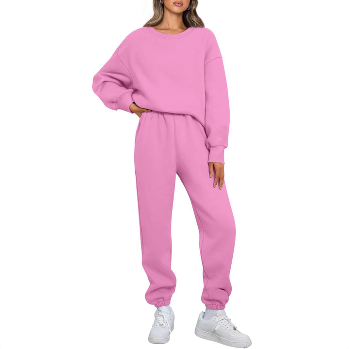 Women's comfortable leisure suit with oversized cut and elastic waistband Chic & Stil