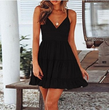 Lune London Women's Mini Flared Summer Dress