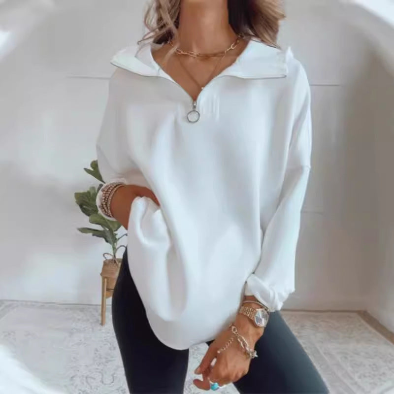 Casual zip-up hoodie for women Lune London