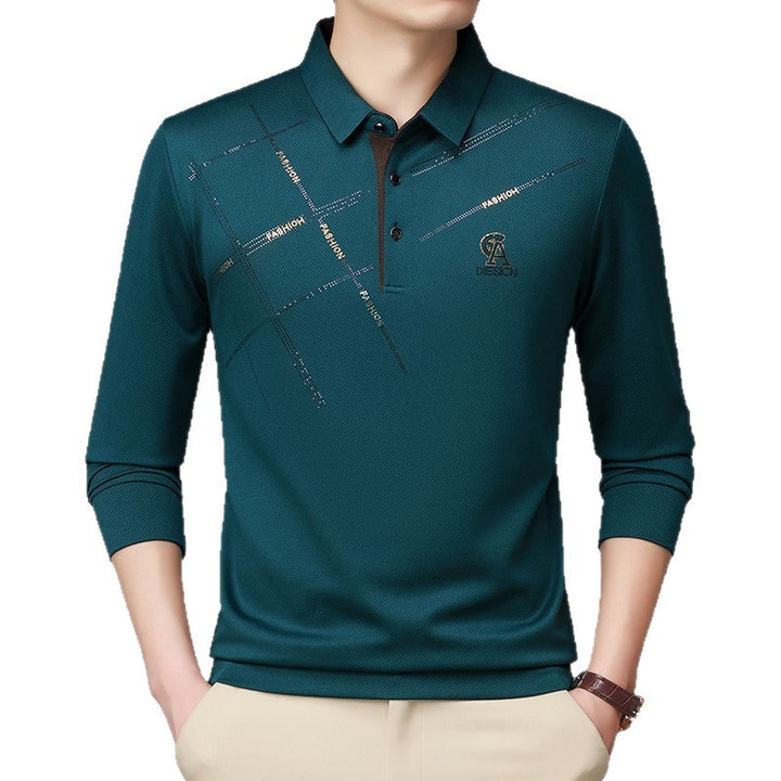 Men's polo t-shirt with stylish graphic print and high-quality functional material Lune London