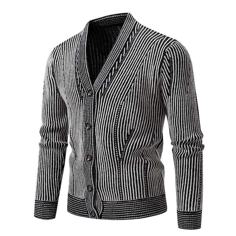 Men's knitted jacket with structured design Lune London