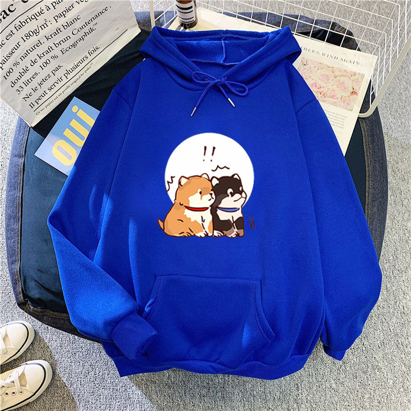 Women's hoodie with cute dog design Chic & Stil