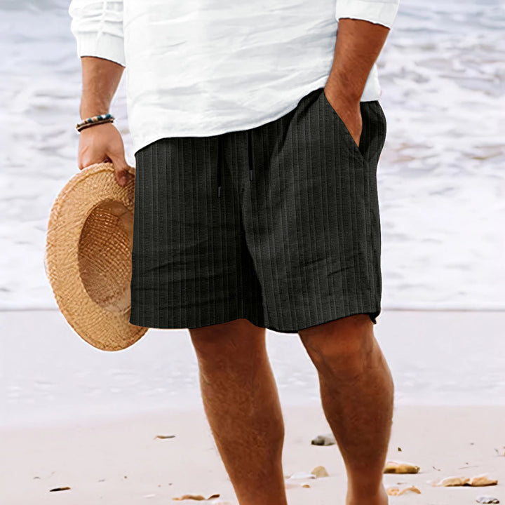 Casual beach shorts for men with elastic waistband and practical side pockets Lune London