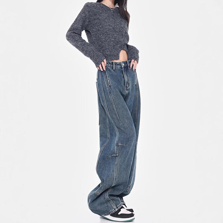 Women's Loose Denim Pants Lune London