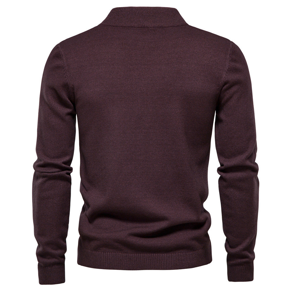 Men's Elegant Rollneck Sweater in High Quality Wool Lune London