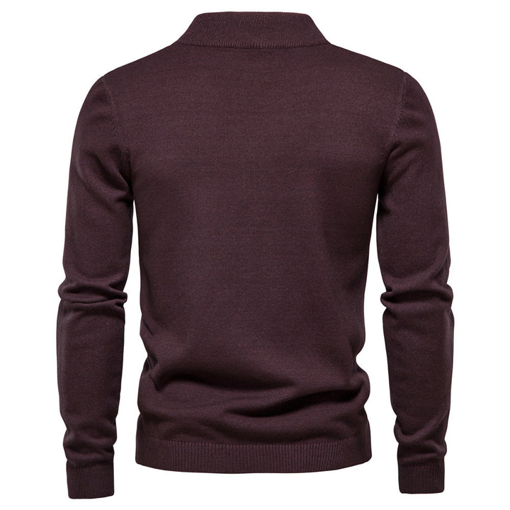 Men's Elegant Rollneck Sweater in High Quality Wool Lune London