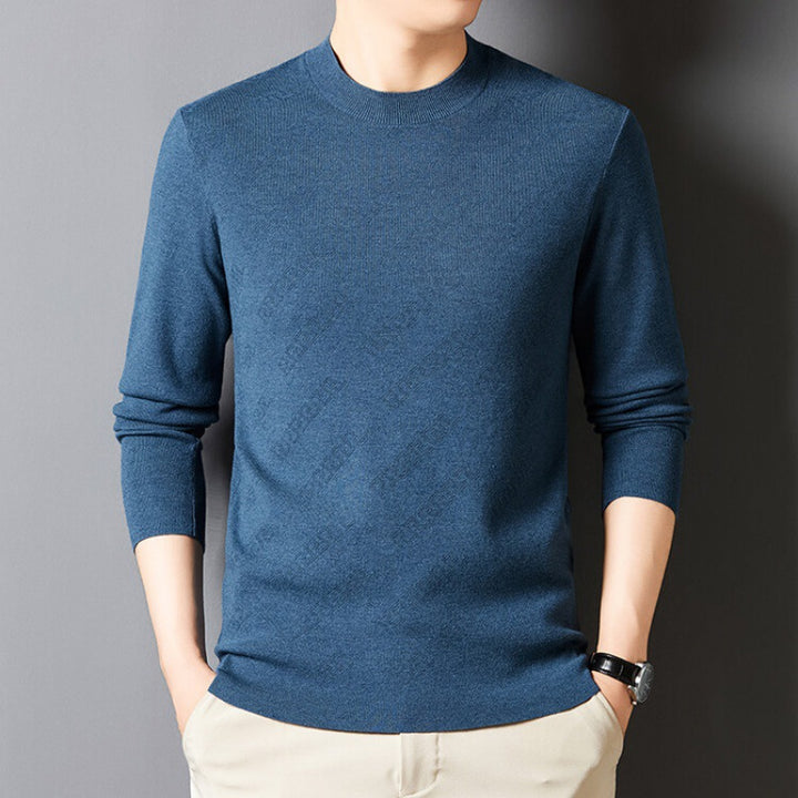 Elegant crew neck sweater for men in high-quality cotton blend Lune London