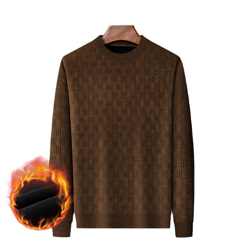 Comfortable knitted sweater for men with a unique structure Lune London
