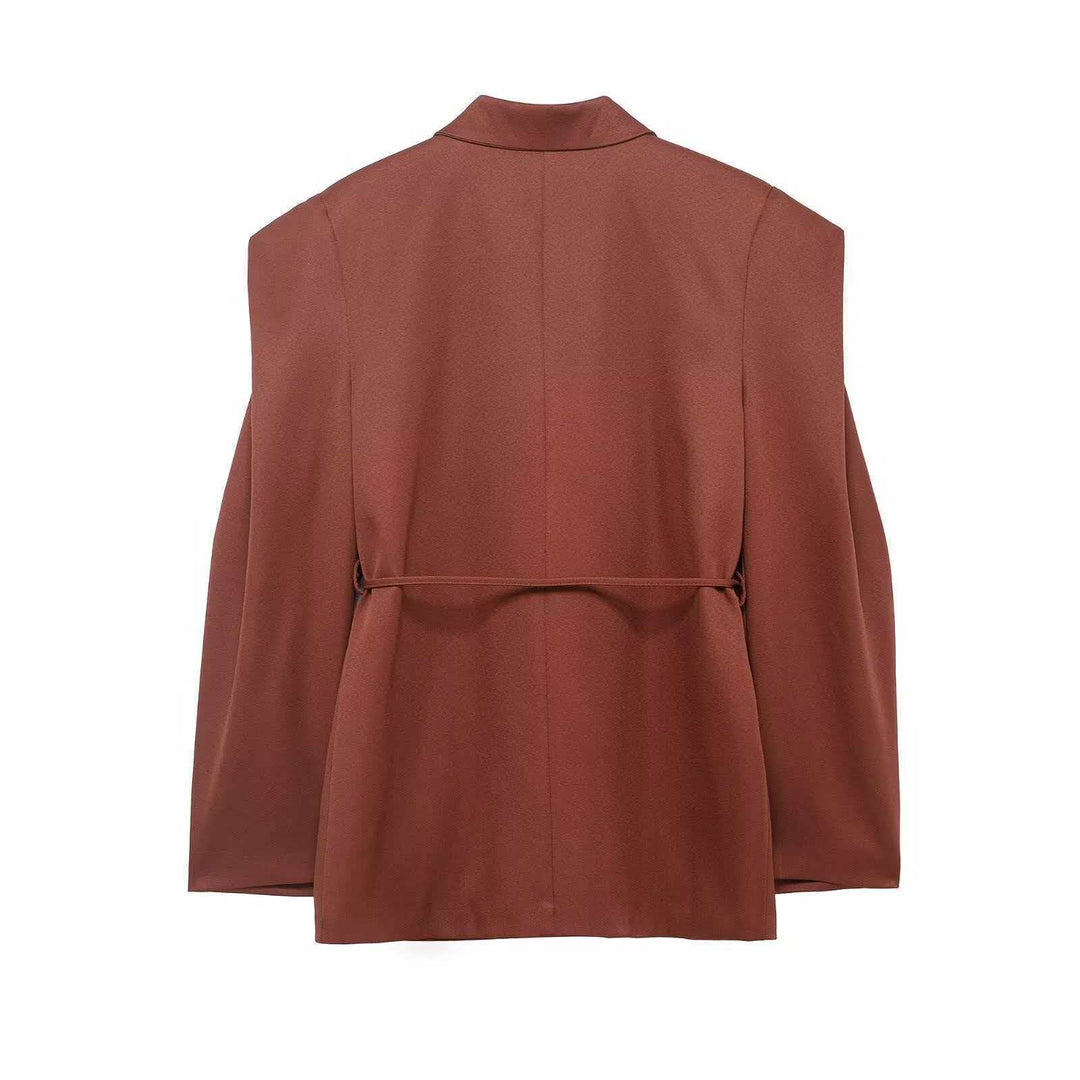 Veste blazer à la mode pour femmes avec coupe ajustée et manches larges Chic & Stil