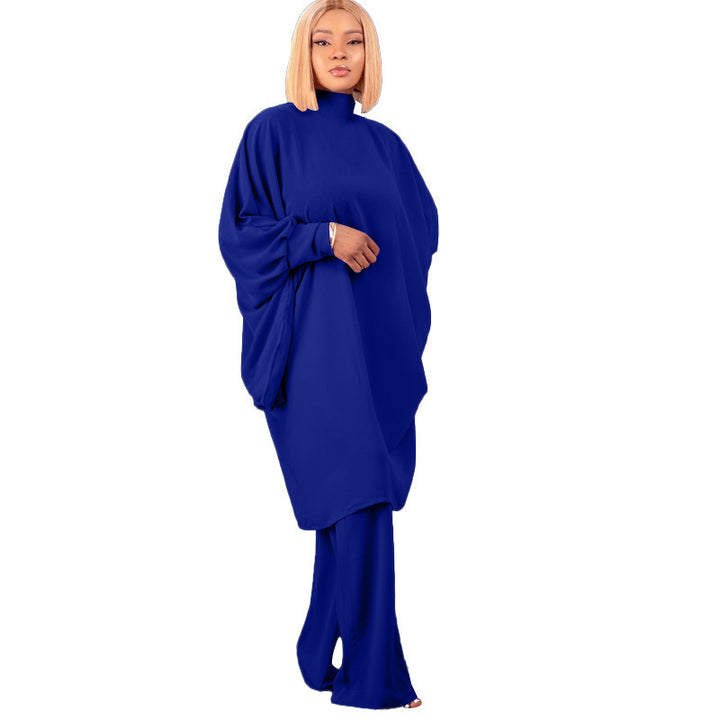 Lune London oversized set with high collar and wide sleeves for women