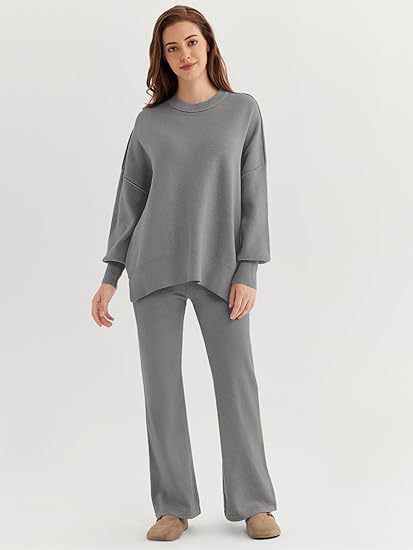 Women Comfortable Sweatpants and Oversized Sweatshirt Set Lune London
